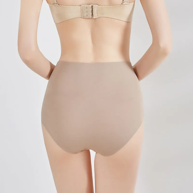 3-Pack Women's High Waist Solid Color Body Seamless Panties