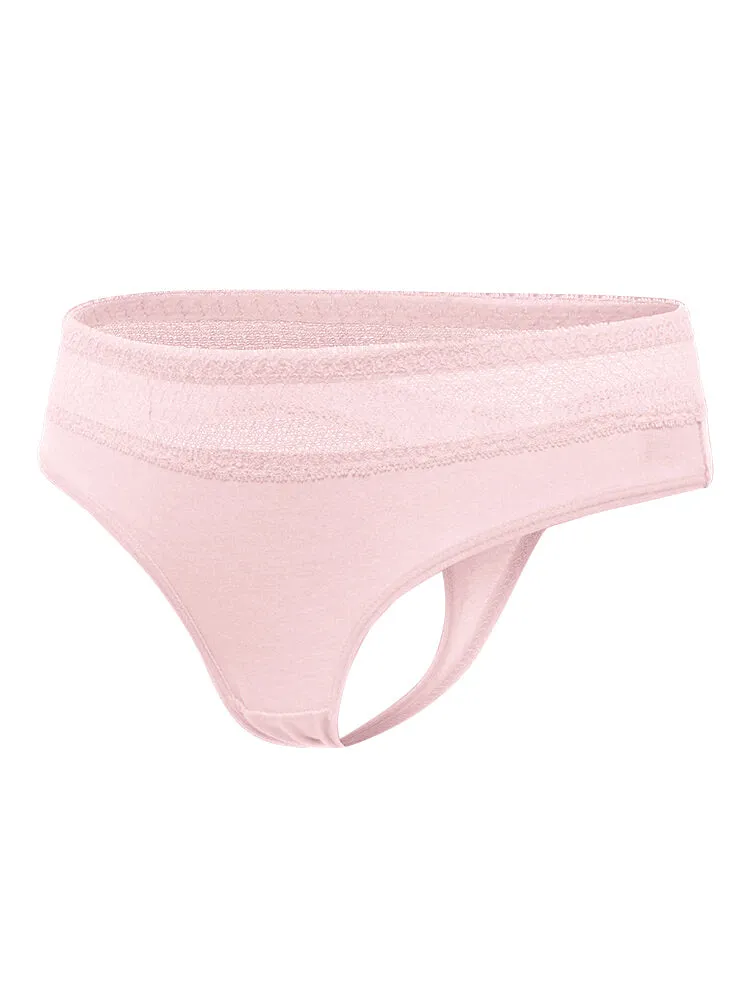 4-Pack Cotton Sexy Lace Thongs