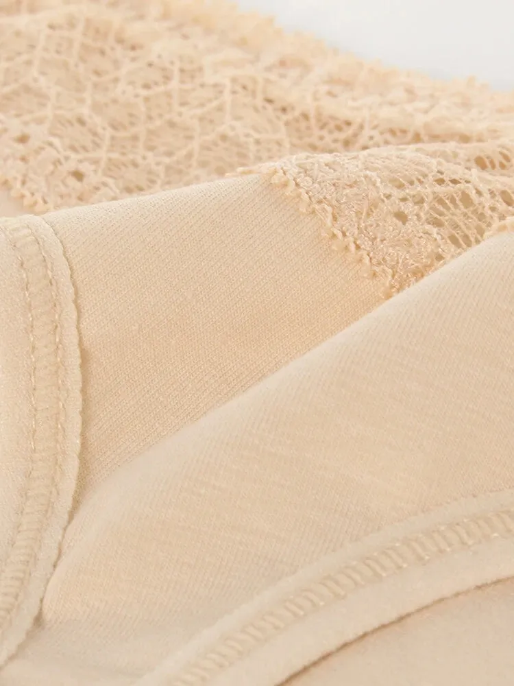 4-Pack Cotton Sexy Lace Thongs