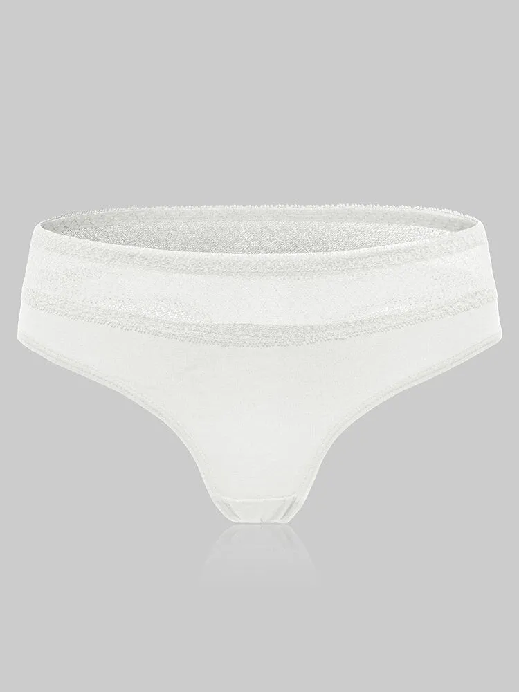 4-Pack Cotton Sexy Lace Thongs