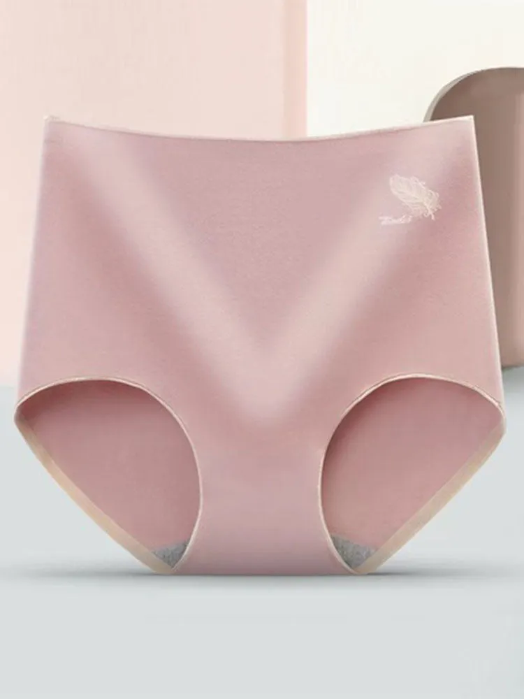 4-Pack Seamless High Waist Cotton Panties