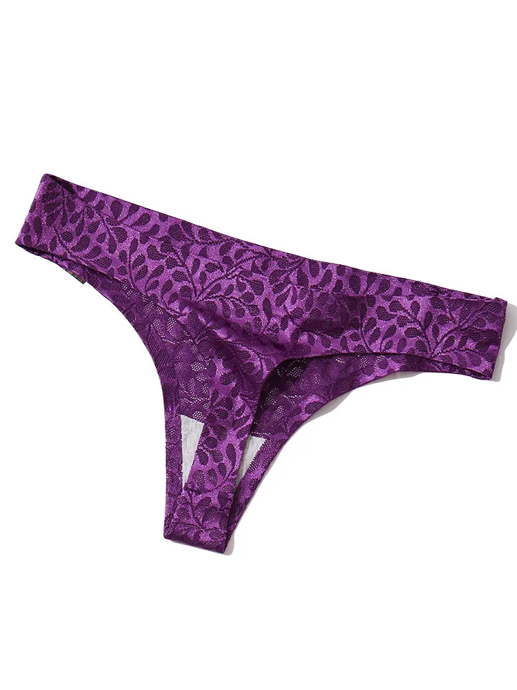4-Pack Sexy Cotton Thong Seamless Women Underwear