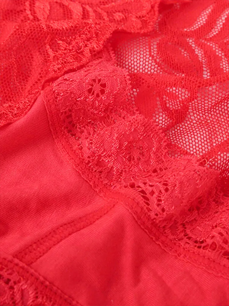 4-Pack Sexy Lace High Waist Briefs