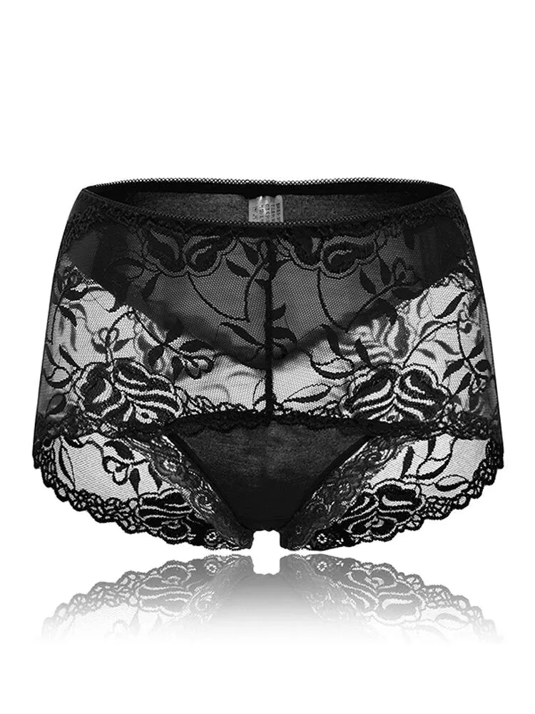 4-Pack Sexy Lace High Waist Briefs