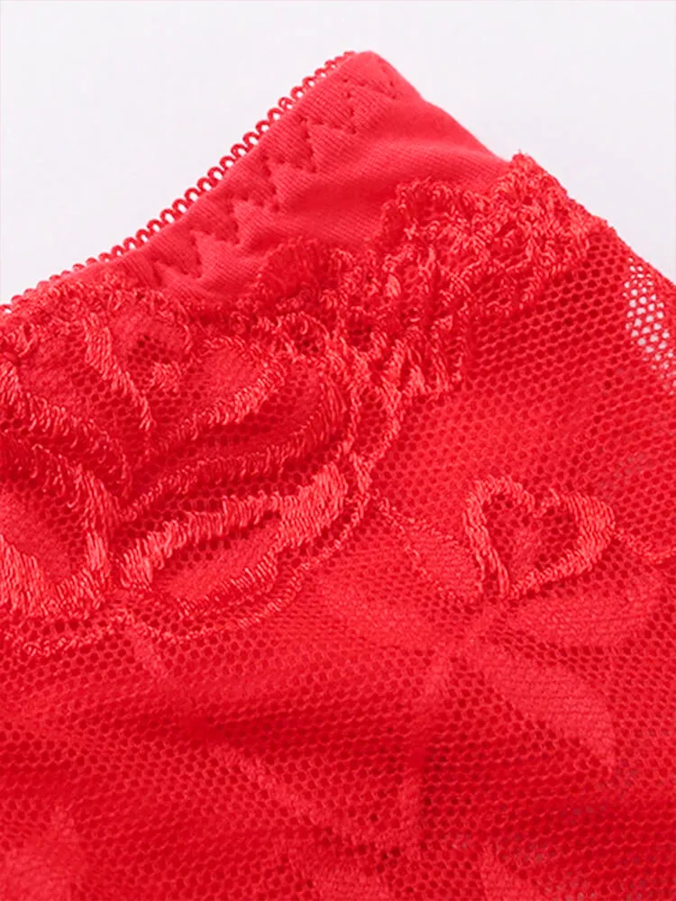 4-Pack Sexy Lace High Waist Briefs