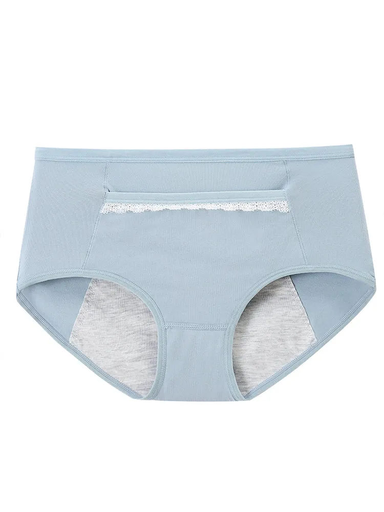 6-Pack Women Leakproof Menstrual Period Cotton Panties