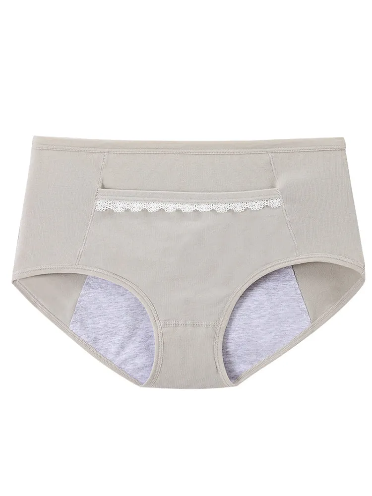 6-Pack Women Leakproof Menstrual Period Cotton Panties