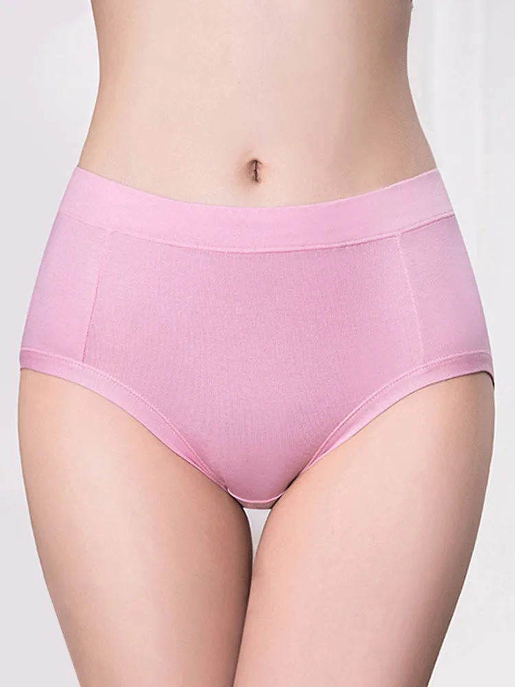 6-Pack Women's Soft Modal Mid-Waist Panties