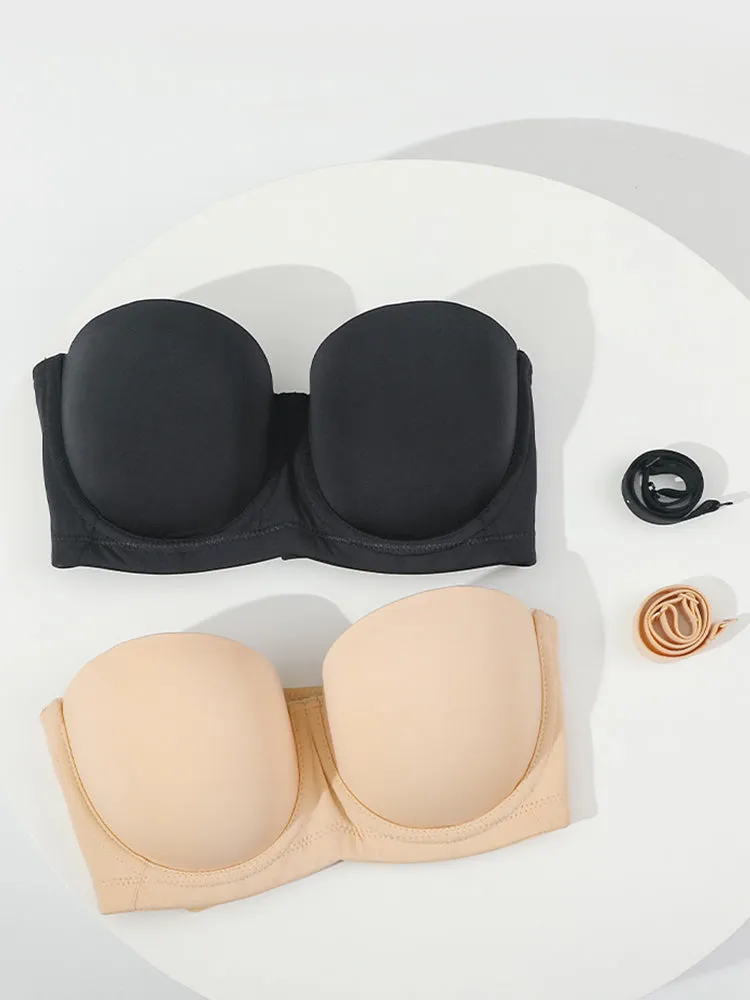 Anti Slip Push Up Strapless Underwire Bra