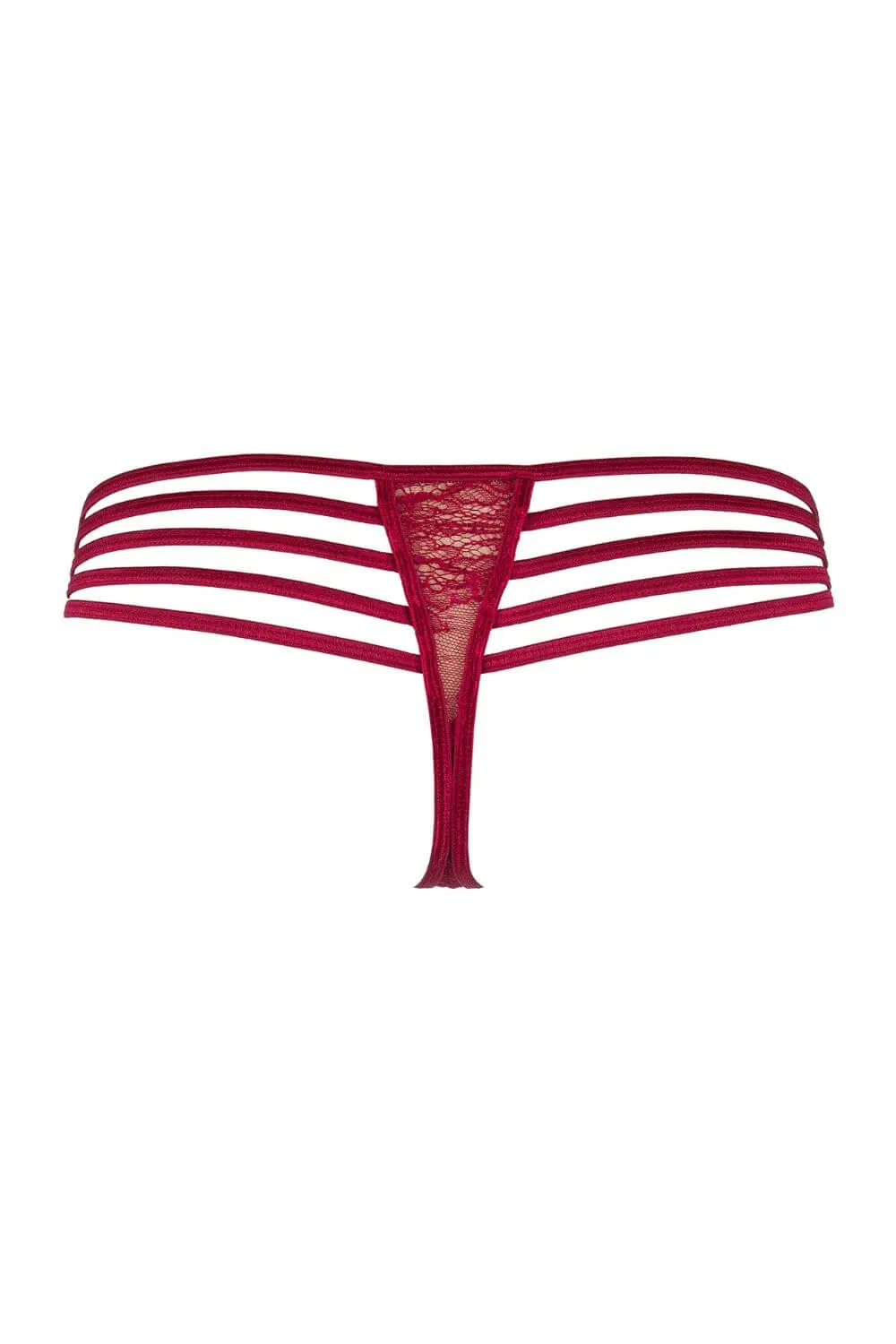 Axami Dark Raspberry Lace Thong