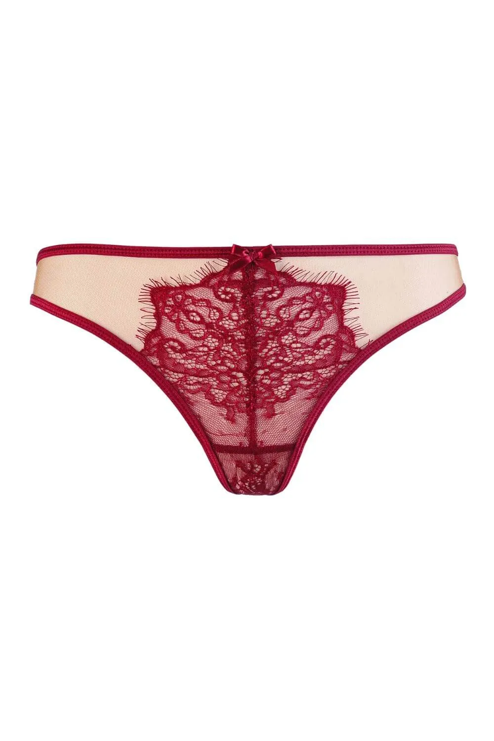 Axami Dark Raspberry Lace Thong
