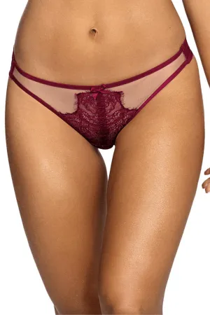 Axami Dark Raspberry Lace Thong