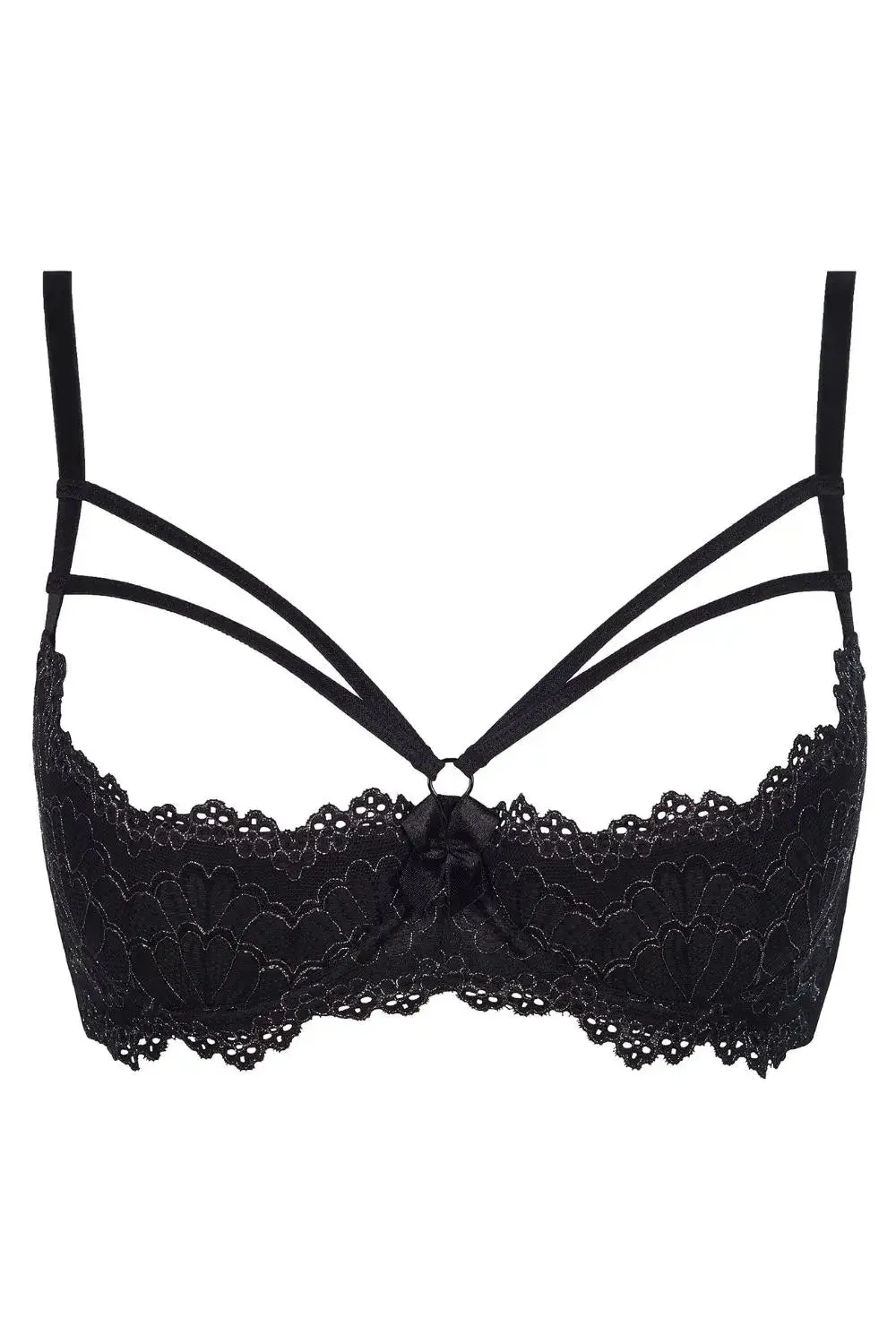 Axami Ginger Cookie Lace Shelf Bra Open Cups