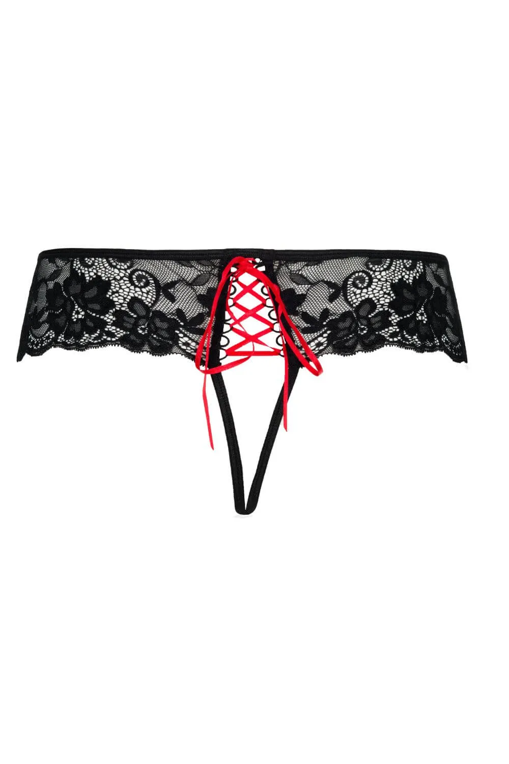 Axami High Heels Lace Crotchless Thong