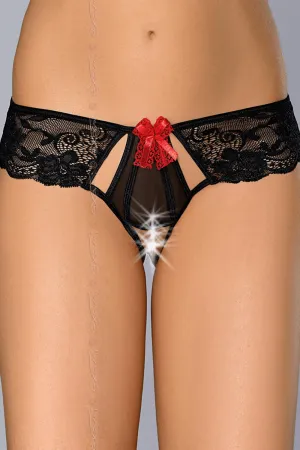 Axami High Heels Lace Crotchless Thong