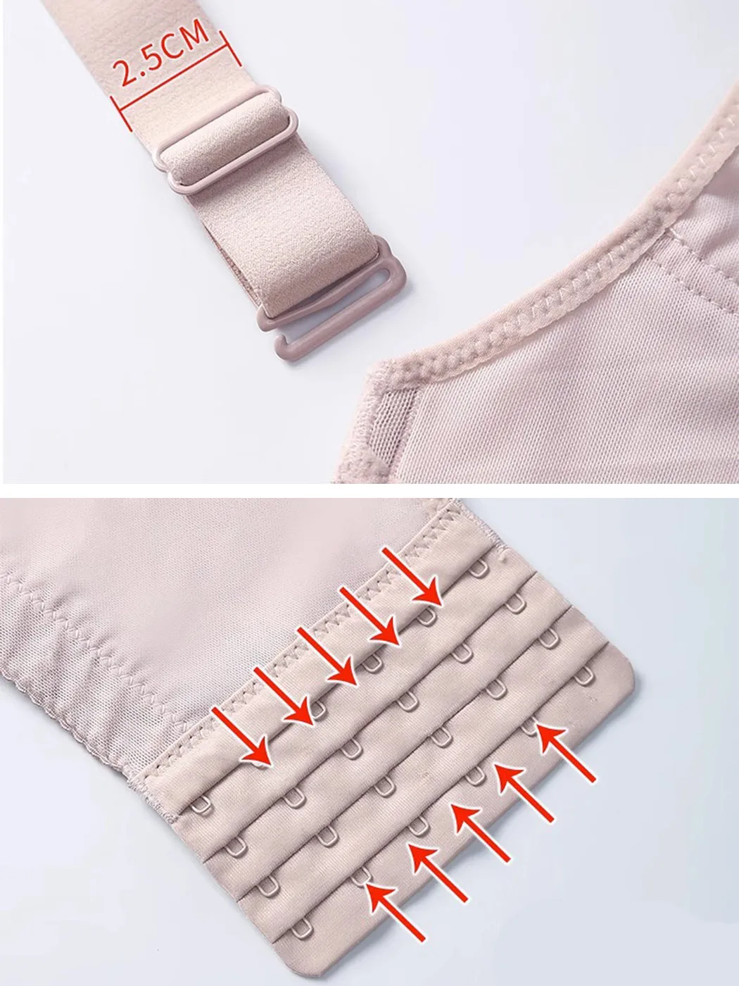 Bandeau Cover Up Side Support Minimizer Bra