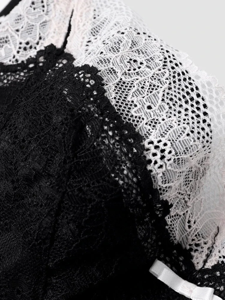 Breathable Lace Soft-wire Full Coverage Push Up Bra