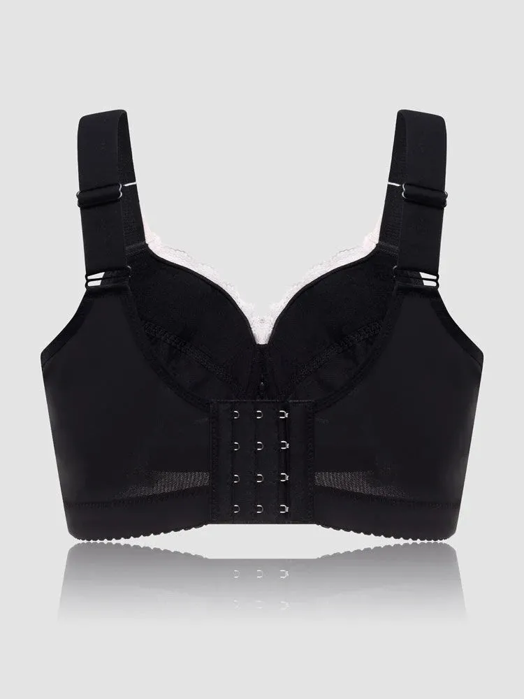 Breathable Lace Soft-wire Full Coverage Push Up Bra