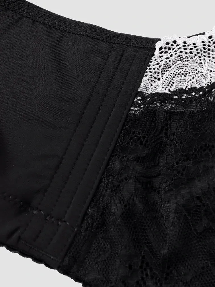 Breathable Lace Soft-wire Full Coverage Push Up Bra