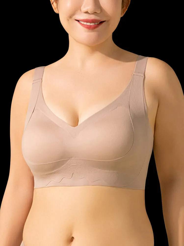 Comfort V Neck Push Up Wireless Bra