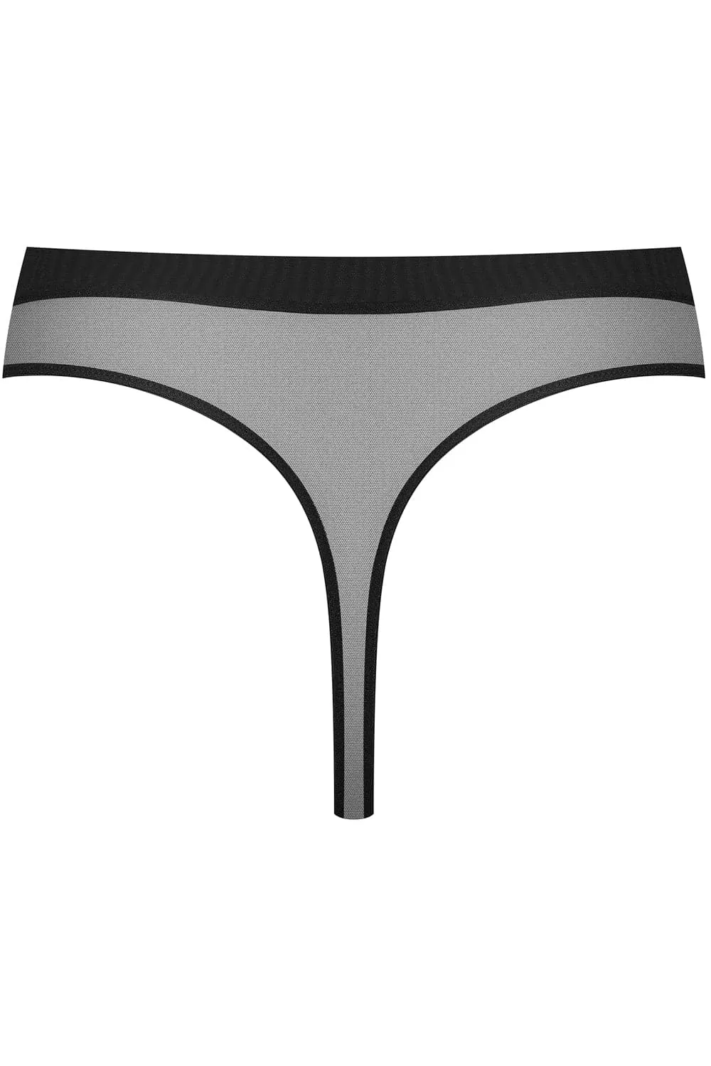 Corps à Corps High Waist Thong Black