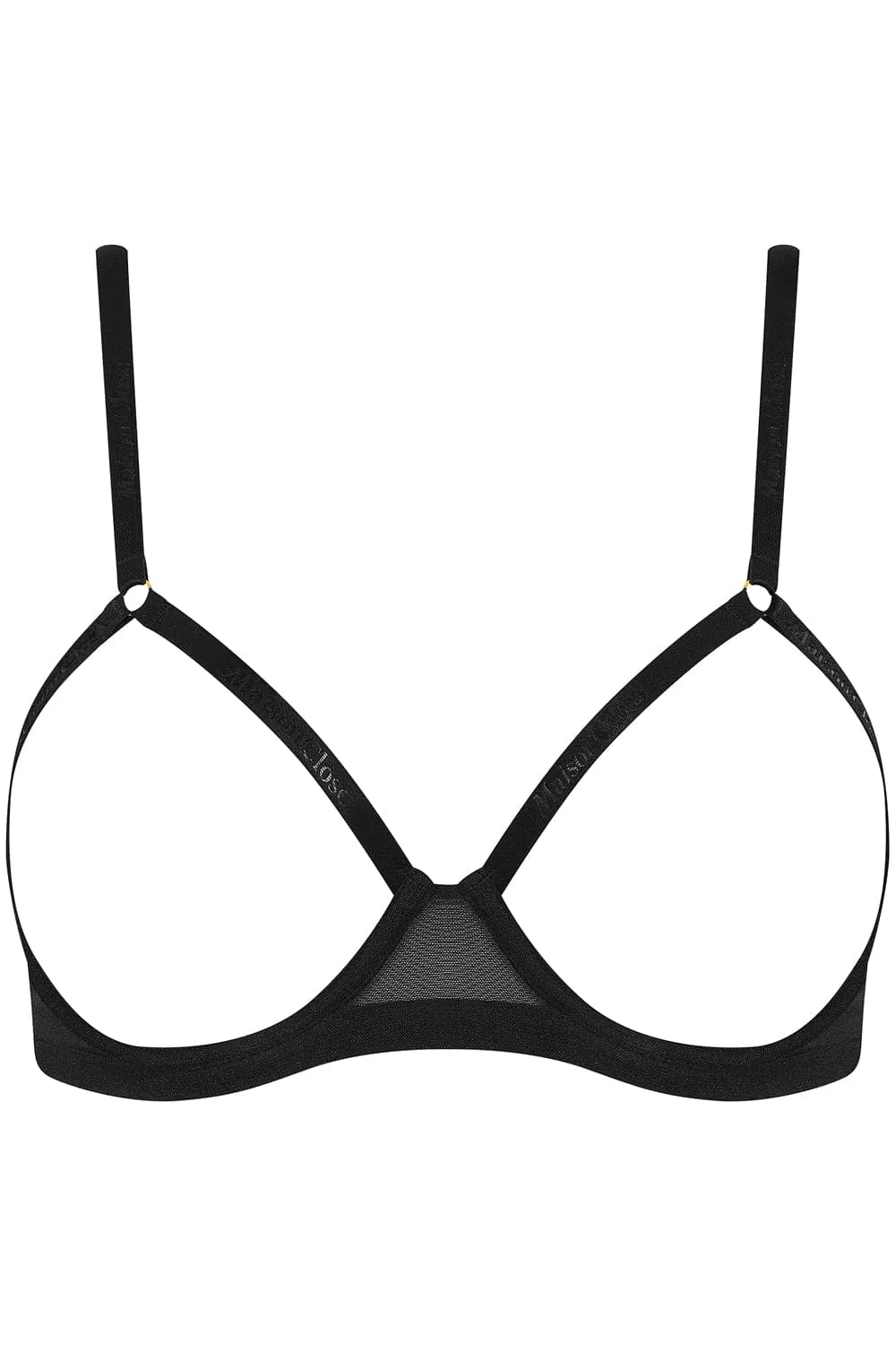 Corps à Corps Open Underwired Bra Black