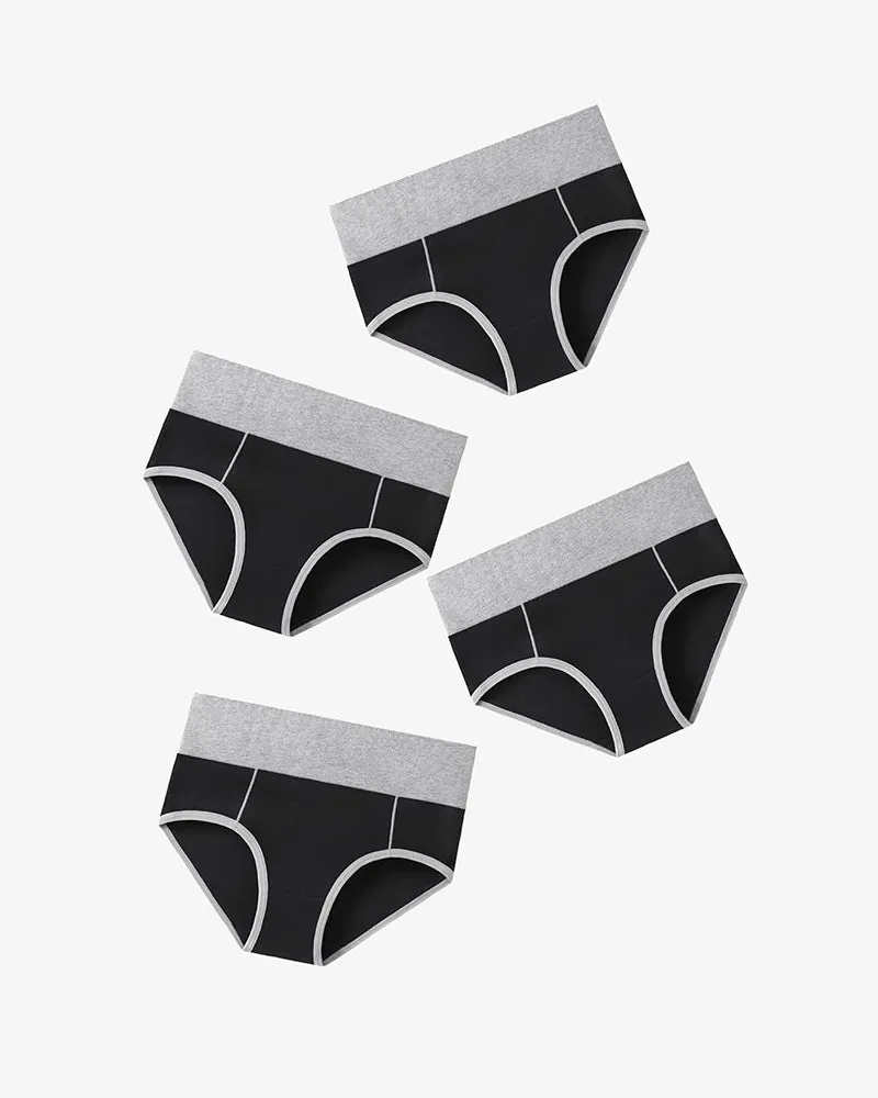 Cotton Hipster Panties High Waist Briefs