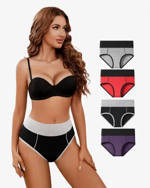 Cotton Hipster Panties High Waist Briefs