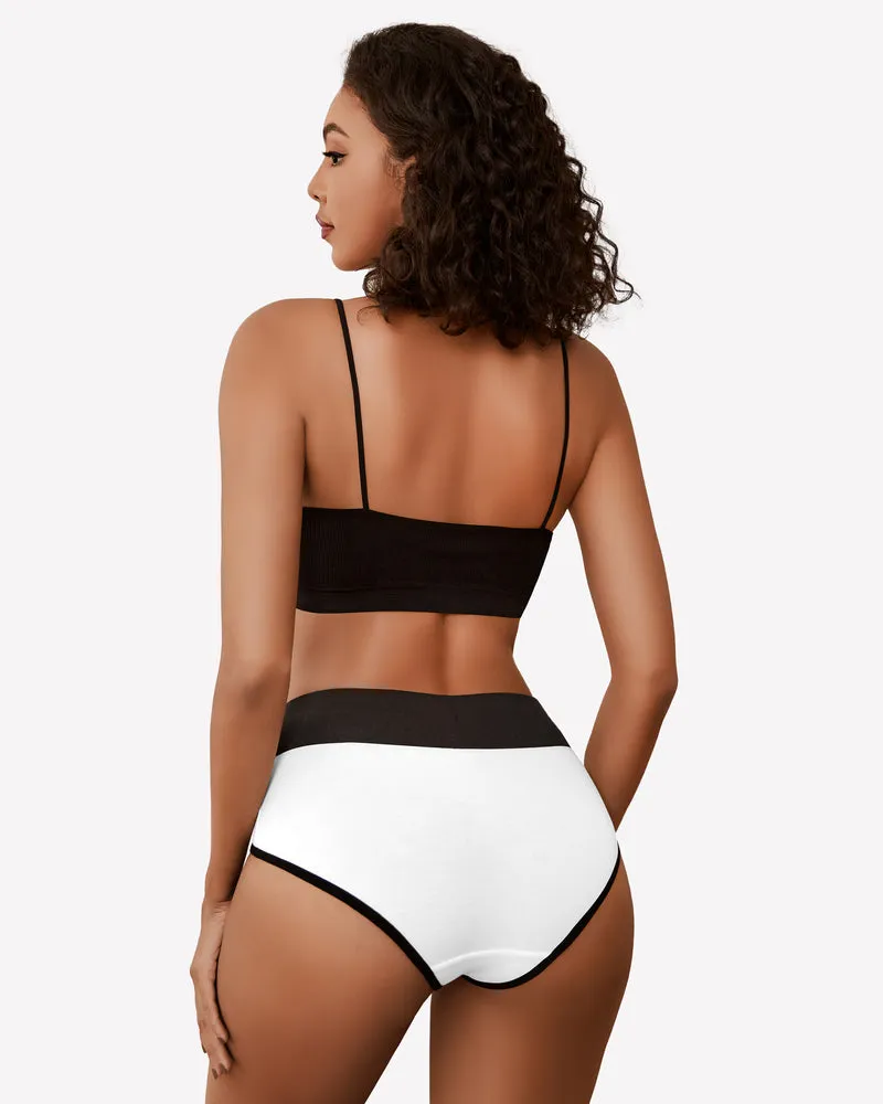 Cotton Hipster Panties High Waist Briefs