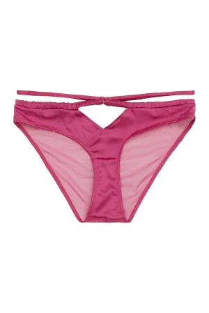 Dani Magenta Strappy Satin Brief