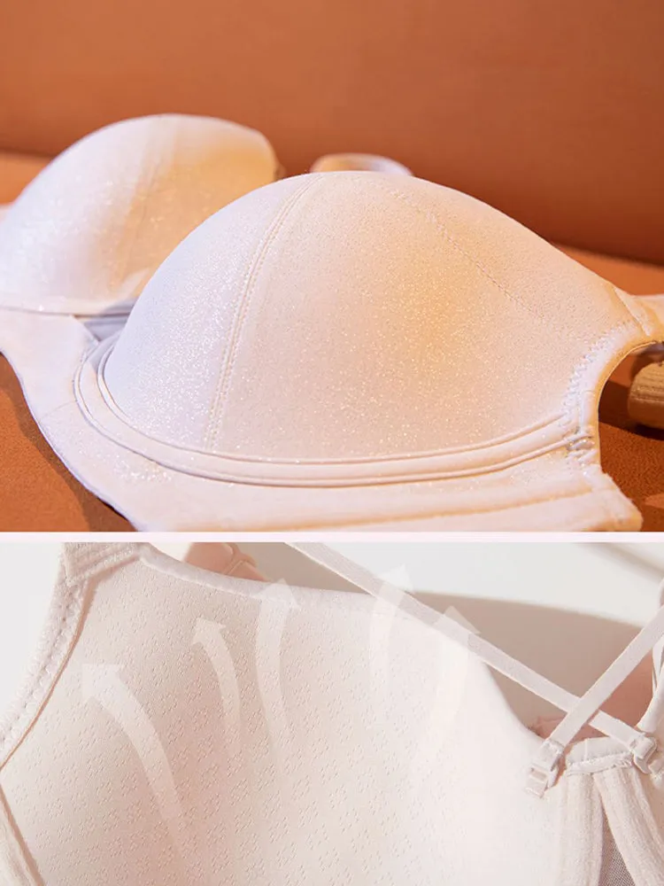 Elegant Push-Up Bra with Strappy Design