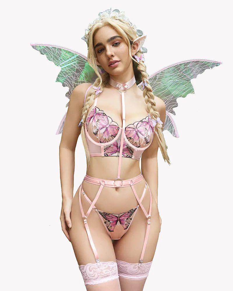 Embroidered Lace Fairy Set