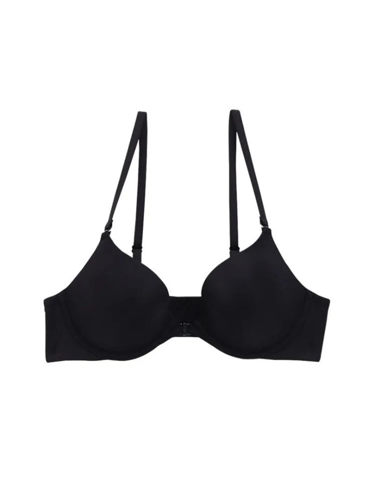 Front Closure Deep V Push-Up Bra