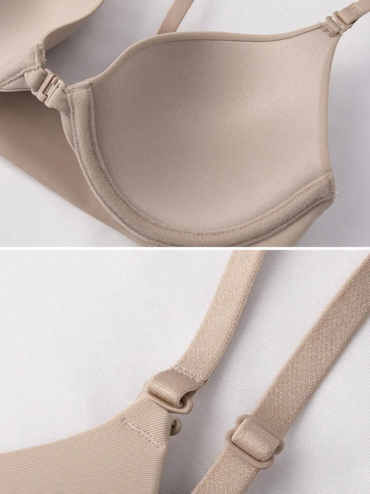 Front Closure Deep V Push-Up Bra