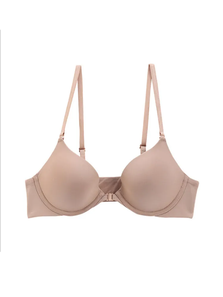 Front Closure Deep V Push-Up Bra
