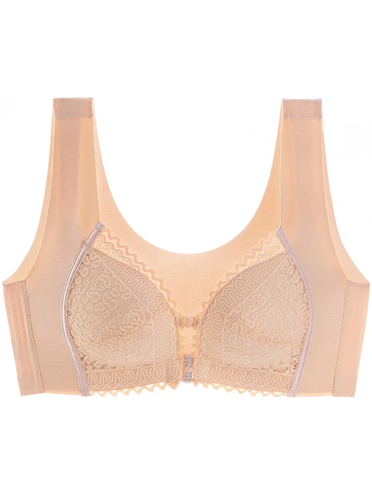Front Closure Push Up Minimizer Bras