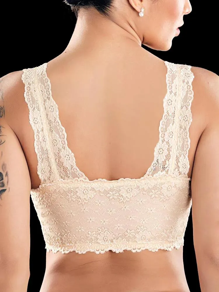 Front Zipper Lace Bra