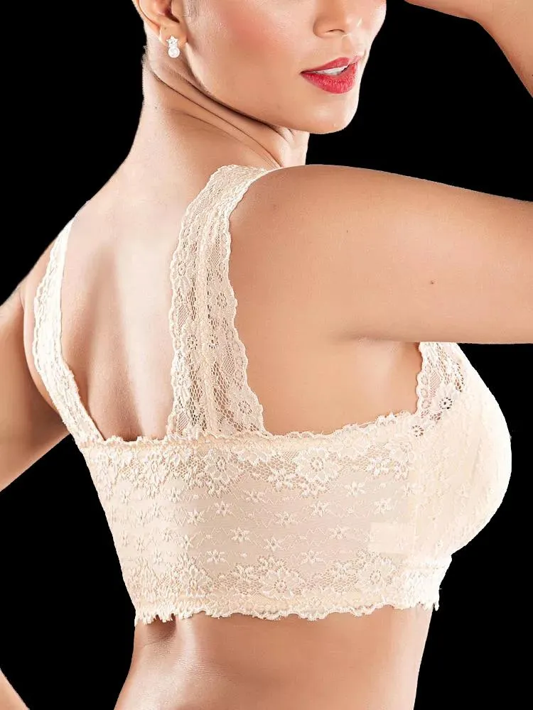 Front Zipper Lace Bra
