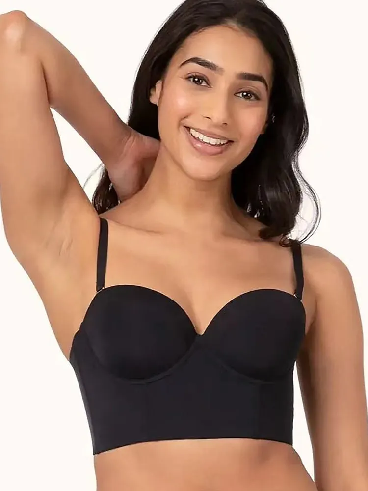 Full Coverage Corset Strapless Longline Bra