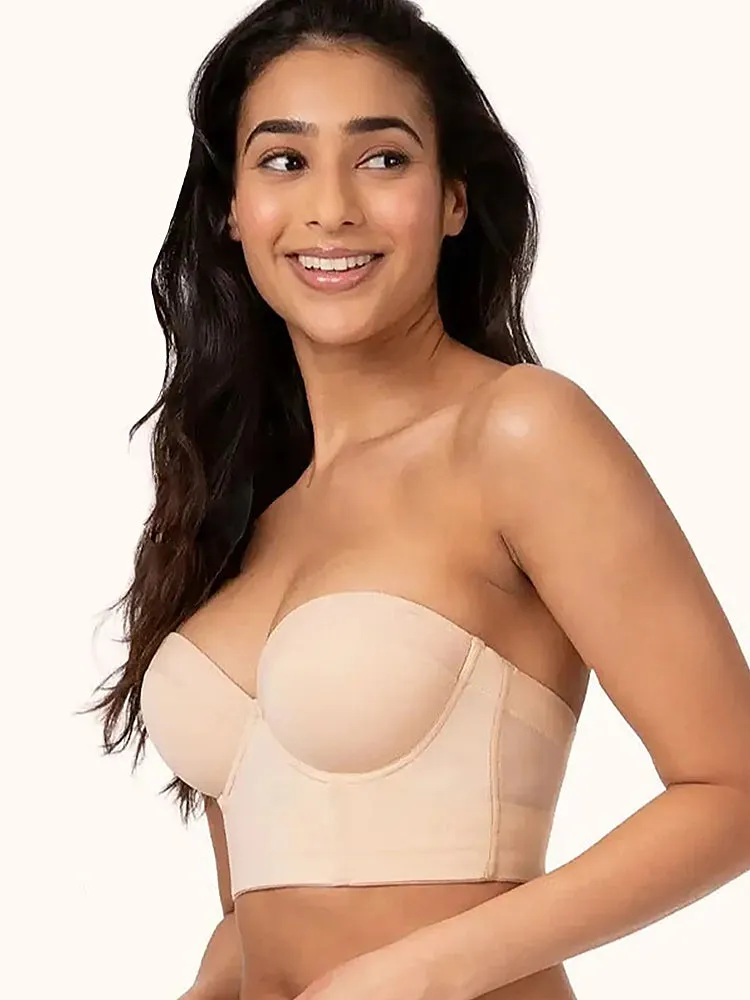 Full Coverage Corset Strapless Longline Bra