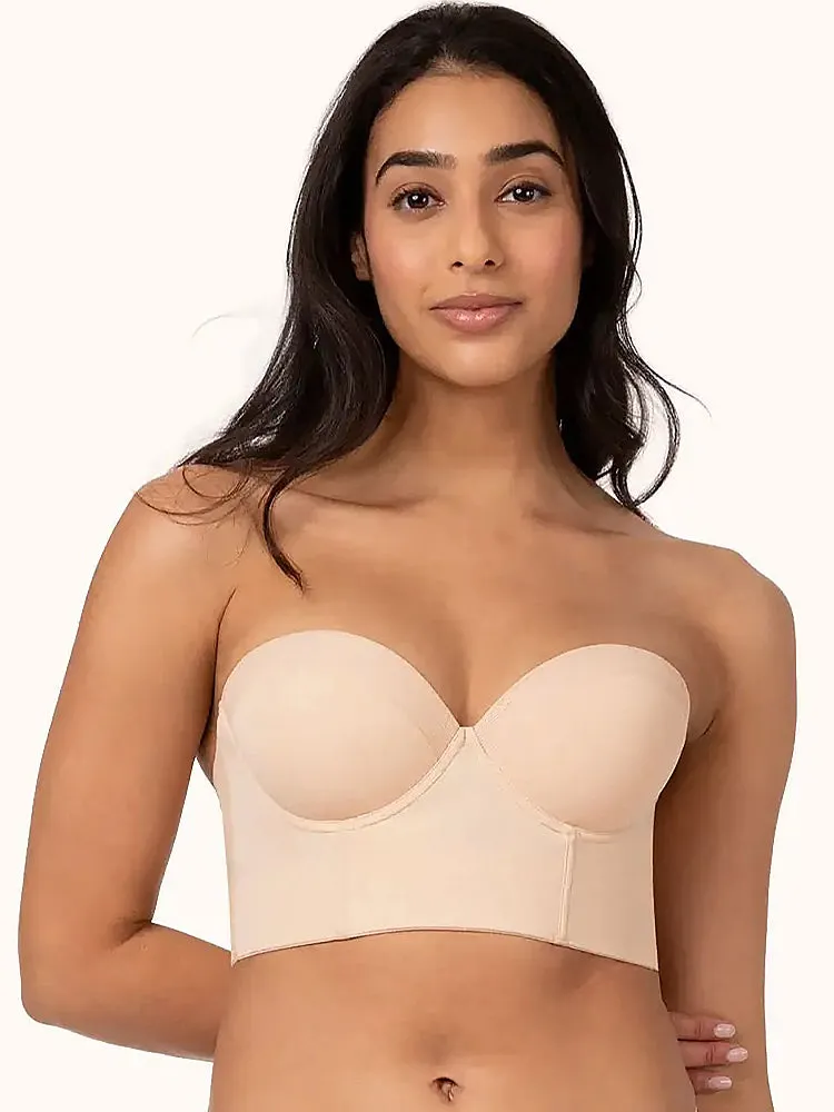 Full Coverage Corset Strapless Longline Bra