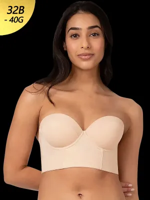 Full Coverage Corset Strapless Longline Bra