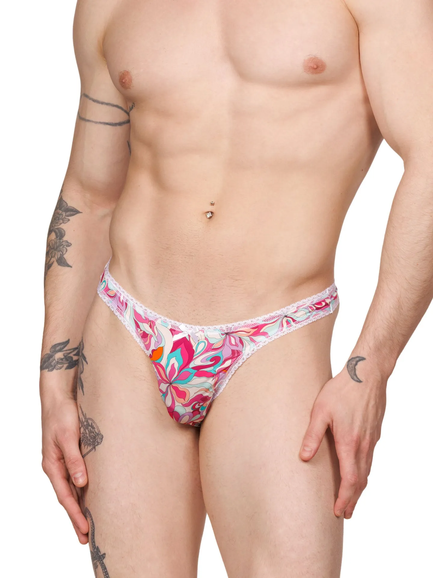 Glow Picot Waist Thong