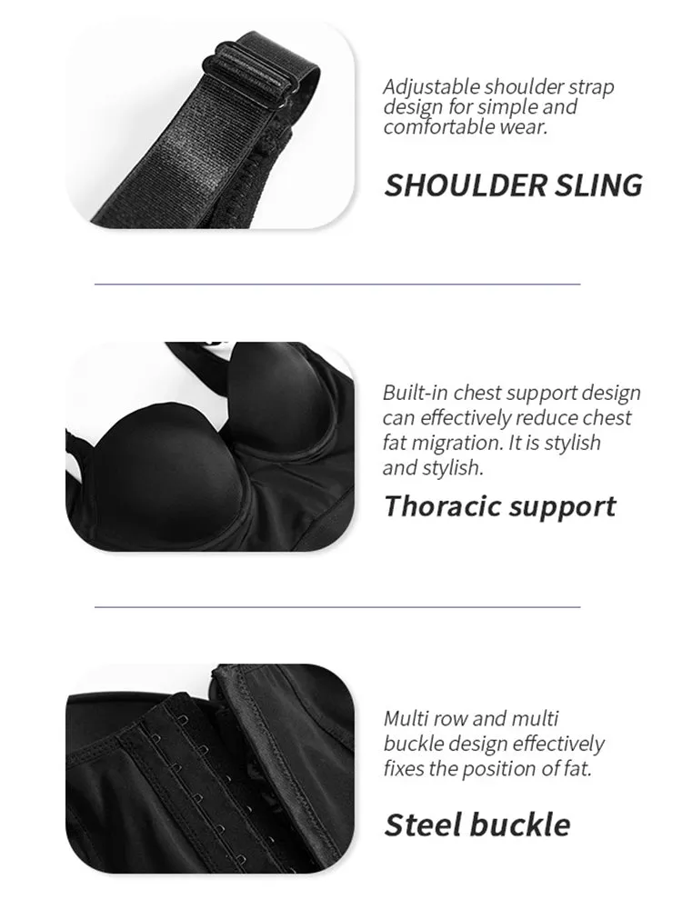 High Support Body-shaping Push Up Underwire Bra
