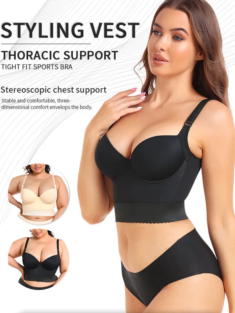 High Support Body-shaping Push Up Underwire Bra