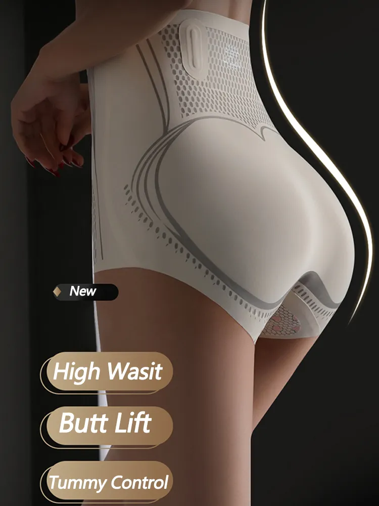 High Waist Cartilage Butt Lifting Briefs