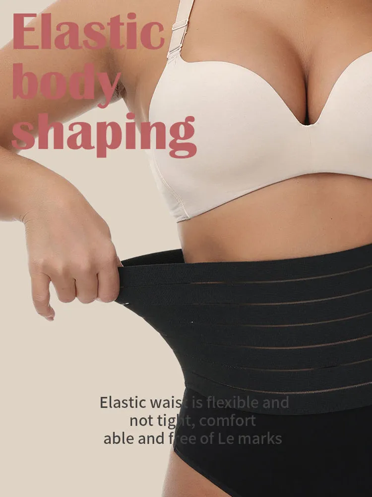 High Waist High Elastic Tummy Thong Shapewear
