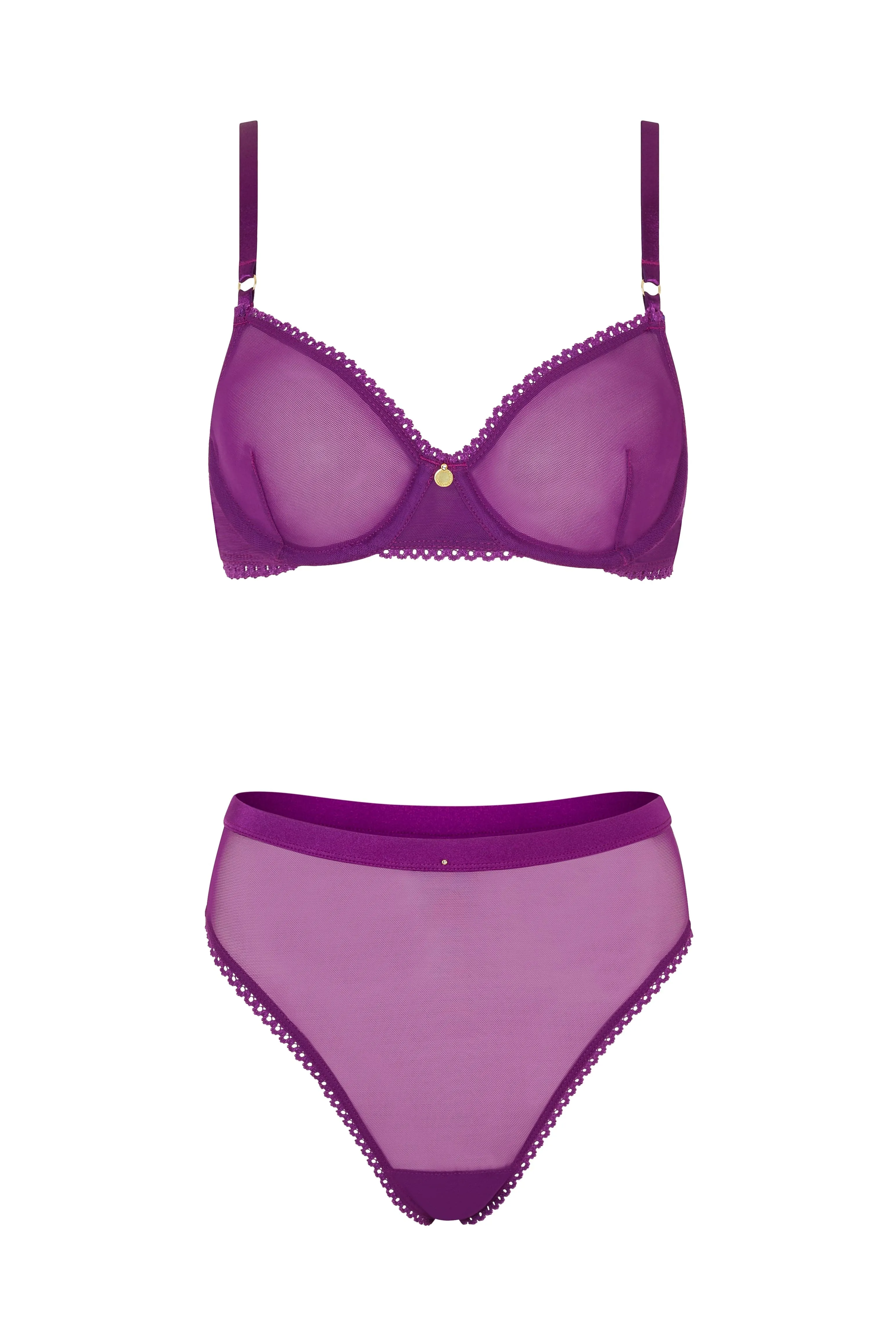 High Waist Plum