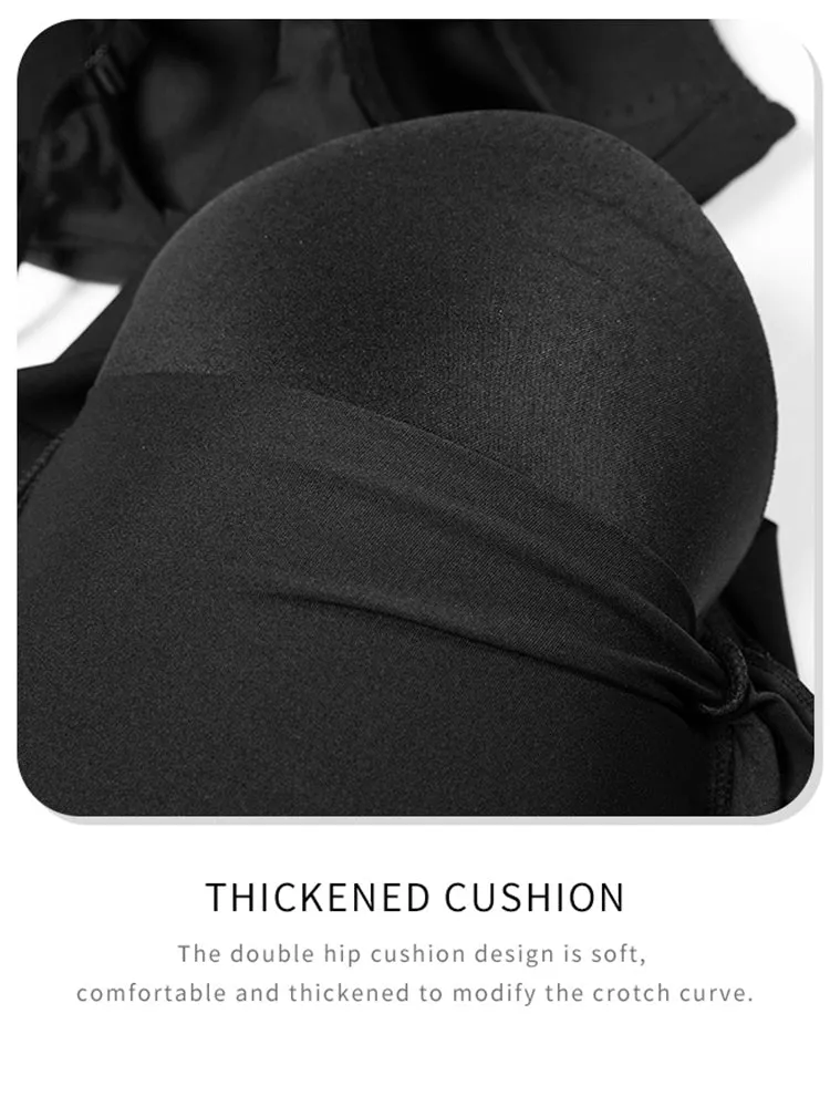 Hip Enhancing Suspenders Tummy Control Shaper Bodysuit