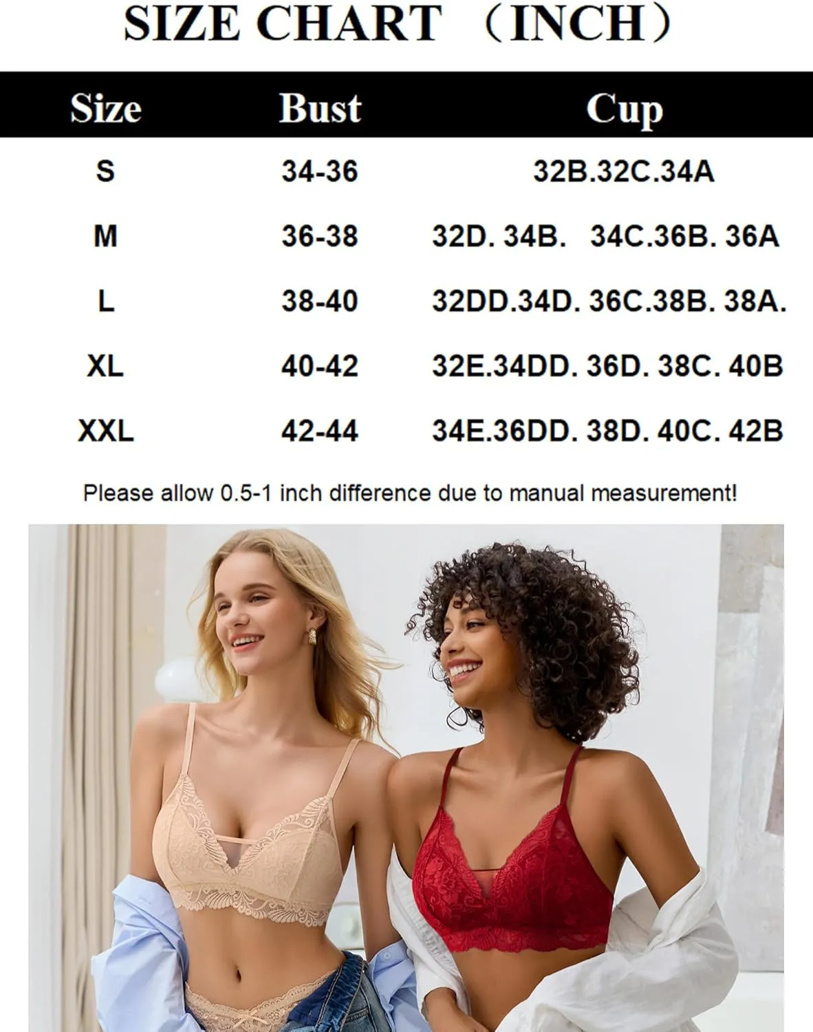 Lace Bra No Underwire Bralettes